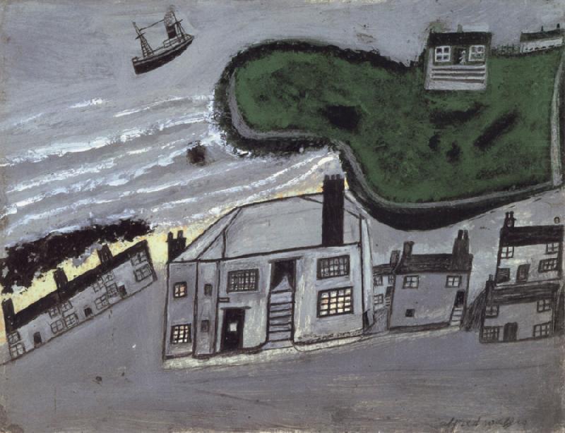 Alfred Wallis The Hold House Port Mear Square Island port Mear Beach china oil painting image